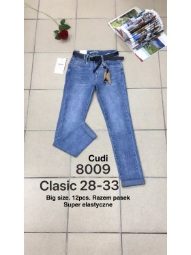 Jeansy damskie ,size 28-33, paczka 12szt,