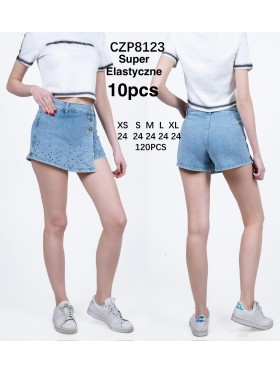 Spódnica krótka Jeansowa damska ,size xs-xl, paczka 12szt,