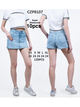 Spódnica krótka Jeansowa damska ,size xs-xl, paczka 12szt,