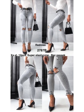 Jeansy damskie ,size xs-xl, paczka 12szt,