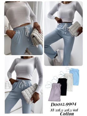 Spodnie damskie , size xl-6xl, paczka 12szt, mix kolor