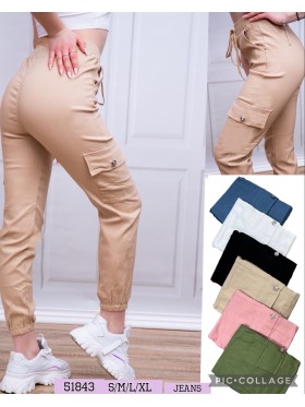Spodnie damskie , size s-xl, paczka 12szt, mix kolor