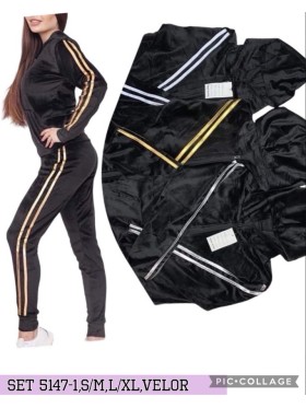 Komplety welurowe damskie , size S-XL, paczka 12szt, mix kolor