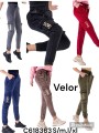 Spodnie welurowe damskie , size S-XL, paczka 12szt, mix kolor
