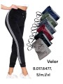 Spodnie welurowe damskie , size S-XL, paczka 12szt, mix kolor
