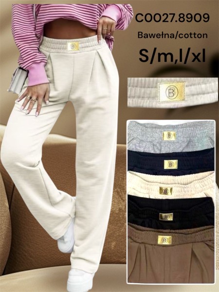 Spodnie  damskie , size S-XL, paczka 12szt, mix kolor