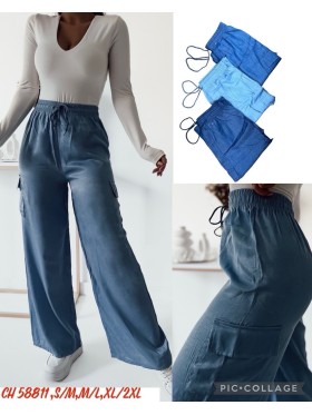 Spodnie  damskie , size S-2XL, paczka 12szt, mix kolor