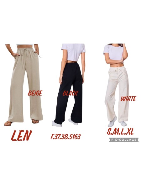Spodnie  damskie , size S-XL, paczka 12szt, mix kolor