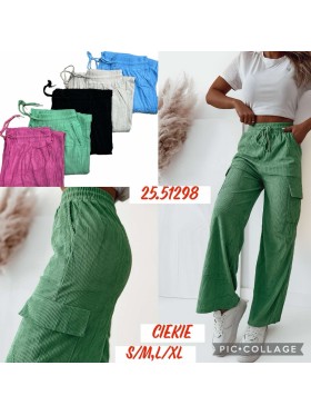 Spodnie  damskie , size S-XL, paczka 12szt, mix kolor