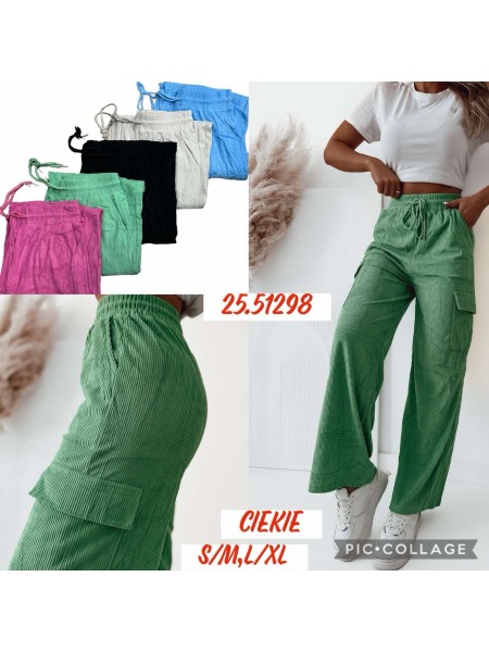 Spodnie  damskie , size S-XL, paczka 12szt, mix kolor