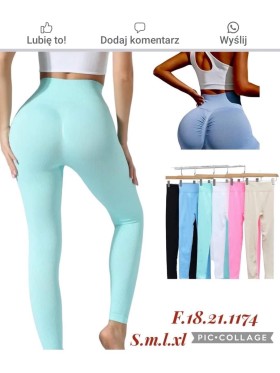 Legginsy  damskie , size s-xl, paczka 12szt, MIX kolor