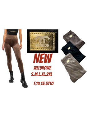 Legginsy  welurowe damskie , size S-2xl, paczka 12szt, MIX kolor