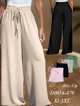 Spodnie  damskie , size XL-5XL, paczka 12szt, mix kolor