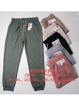 Spodnie damskie , size XL-6Xl, paczka 12szt,MIX kolor