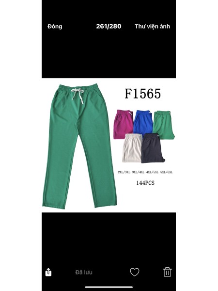 Spodnie damskie , size 2-6Xl, paczka 12szt,MIX kolor