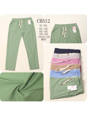 Spodnie damskie , size XL-6Xl, paczka 12szt,MIX kolor