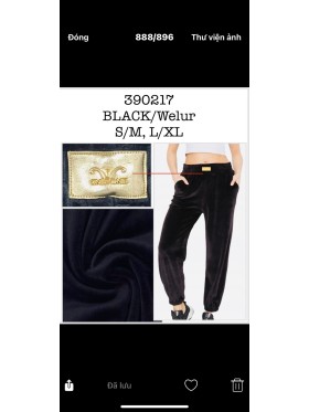 Spodnie welurowe damskie , size S-Xl, paczka 12szt,1 kolor
