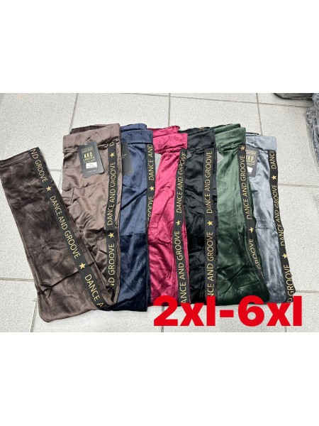Spodnie damskie , size 2-6Xl, paczka 12szt,MIX kolor
