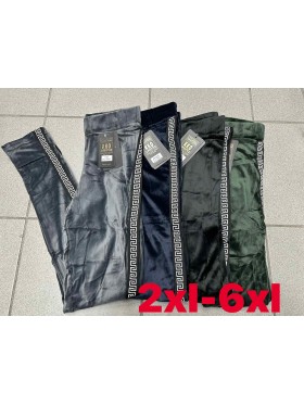 Spodnie damskie , size 2-6Xl, paczka 12szt,MIX kolor