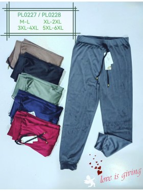 Spodnie damskie , size M-6Xl, paczka 12szt,MIX kolor