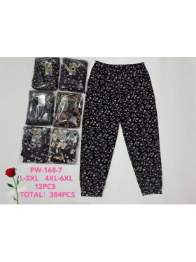 Spodnie damskie , size L-6Xl, paczka 12szt,MIX kolor