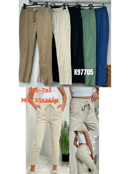 Spodnie damskie , size 3xl-7Xl, paczka 15szt,mix kolor