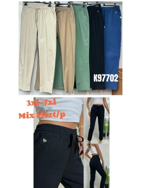 Spodnie damskie , size 3xl-7Xl, paczka 15szt,mix kolor