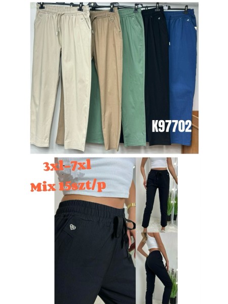 Spodnie damskie , size 3xl-7Xl, paczka 15szt,mix kolor