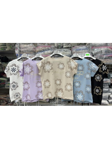 Bluzki damskie , size uni, paczka 12szt,mix kolor
