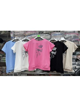 Bluzki damskie , size uni, paczka 12szt,mix kolor