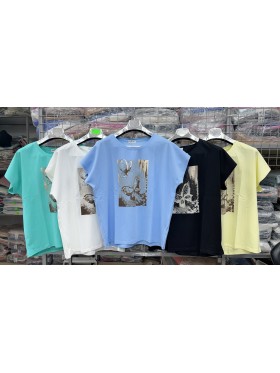 Bluzki damskie , size uni, paczka 12szt,mix kolor