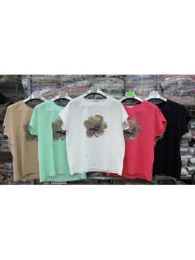 Bluzki damskie , size uni, paczka 12szt,mix kolor