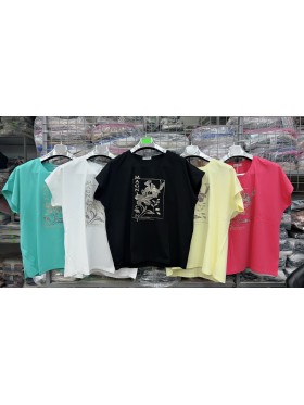 Bluzki damskie , size uni, paczka 12szt,mix kolor