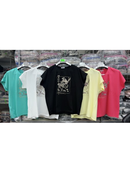 Bluzki damskie , size uni, paczka 12szt,mix kolor