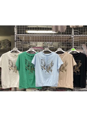 Bluzki damskie , size uni, paczka 12szt,mix kolor
