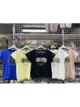Bluzki damskie , size uni, paczka 12szt,mix kolor