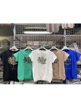 Bluzki damskie , size uni, paczka 12szt,mix kolor