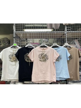 Bluzki damskie , size uni, paczka 12szt,mix kolor