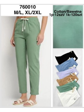 Spodnie damskie , size M-2Xl, paczka 12szt,MIX kolor