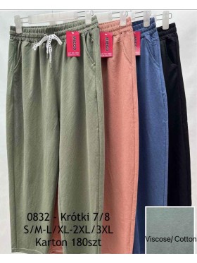 Spodnie damskie , size S-3Xl, paczka 12szt,MIX kolor