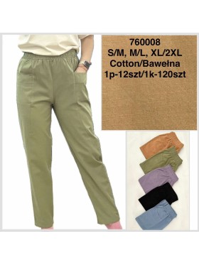 Spodnie damskie , size S-2Xl, paczka 12szt,MIX kolor