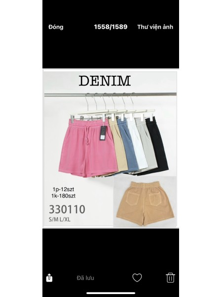 Spodenki damskie , size S-XL, paczka 12szt,MIX kolor