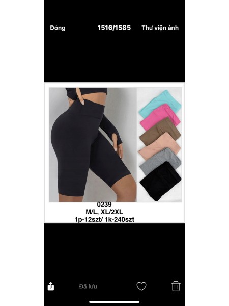Legginsy damskie , size M-2XL, paczka 12szt,MIX kolor