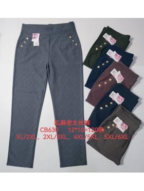Spodnie damskie , size XL-6Xl, paczka 12szt,MIX kolor