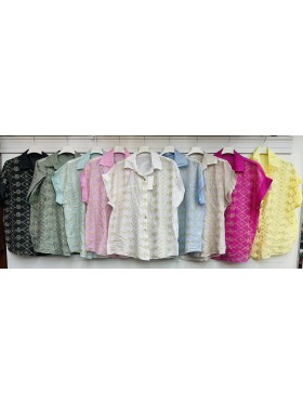 Koszule damskie Włoskie, size UNI, paczka 6szt,MIX kolor