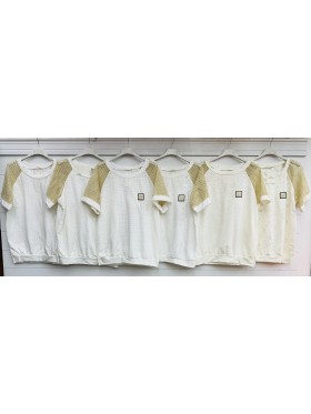 Bluzki damskie Włoskie, size UNI, paczka 6szt,MIX kolor