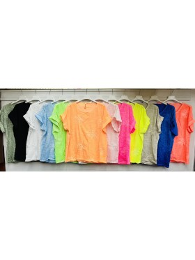Bluzki damskie Włoskie, size UNI, paczka 6szt,MIX kolor
