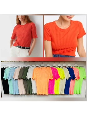 Bluzki damskie Włoskie, size UNI, paczka 6szt,MIX kolor