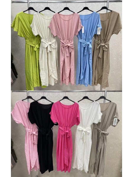 Sukienki  damskie Włoski, size uni, paczka 6szt, mix kolor