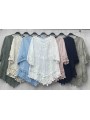 Bluzki damskie Włoski, size uni, paczka 6szt, mix kolor